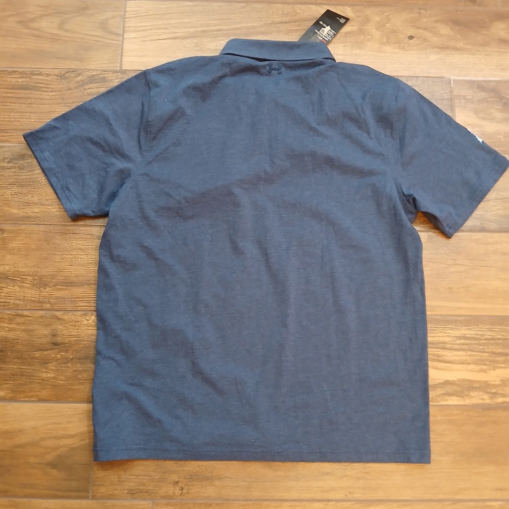 Under Armour Polo Mens Extra Large Blue Golf Charged Cotton Stretch Flex IMG - Picture 8 of 11